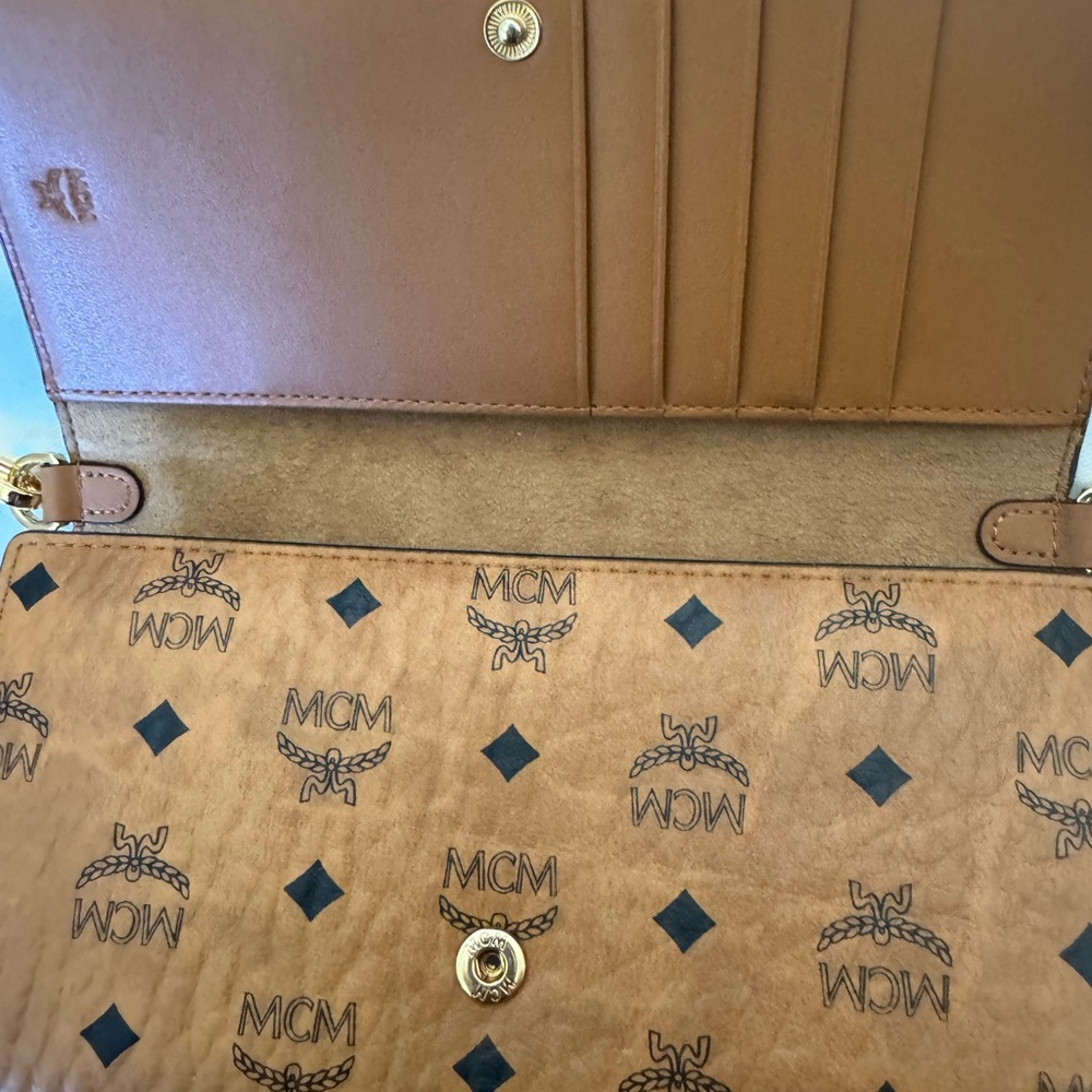 Authentic Mcm Monogram Chain Wallet - image 2